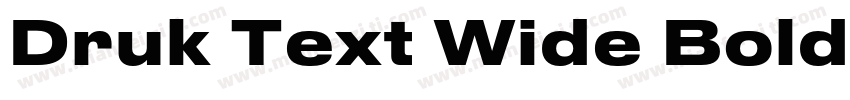 Druk Text Wide Bold字体转换